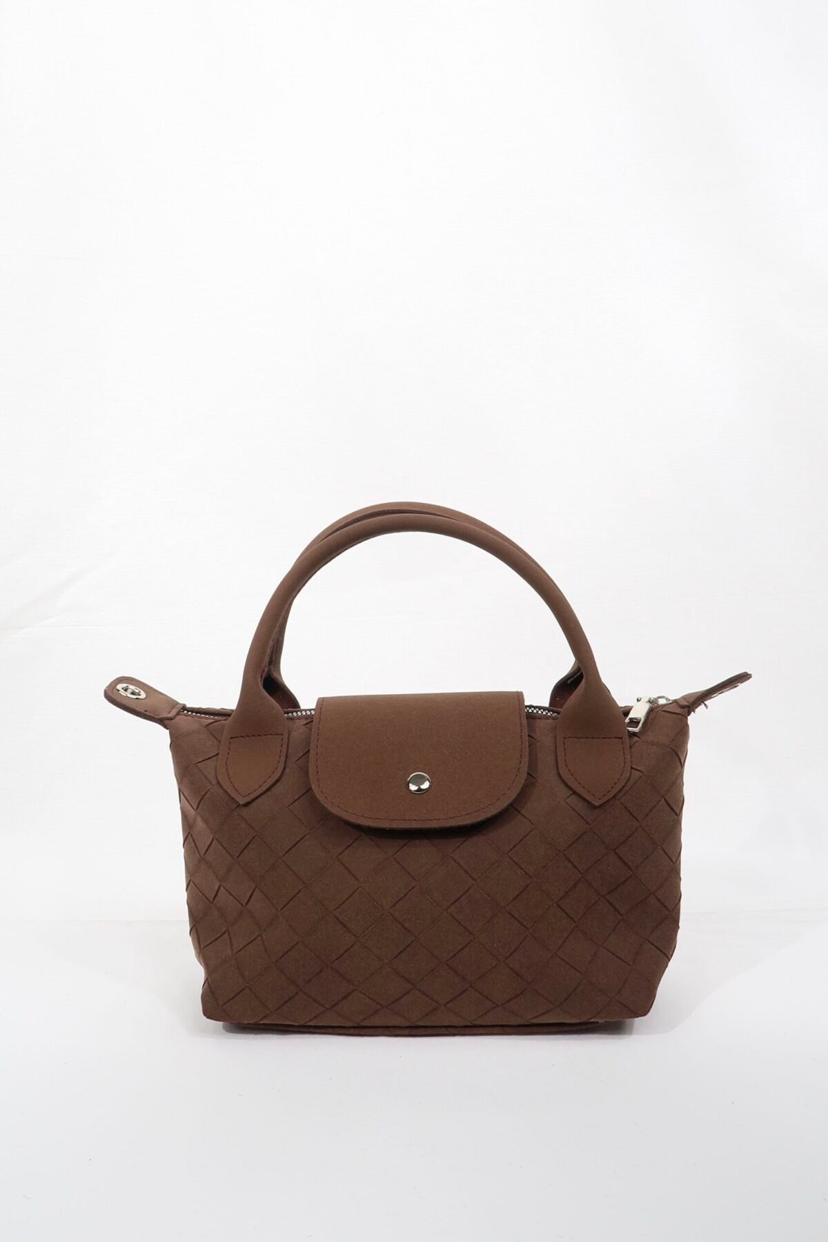 Tiger Small Suede Dark Brown Bag