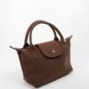 Tiger Small Suede Dark Brown Bag