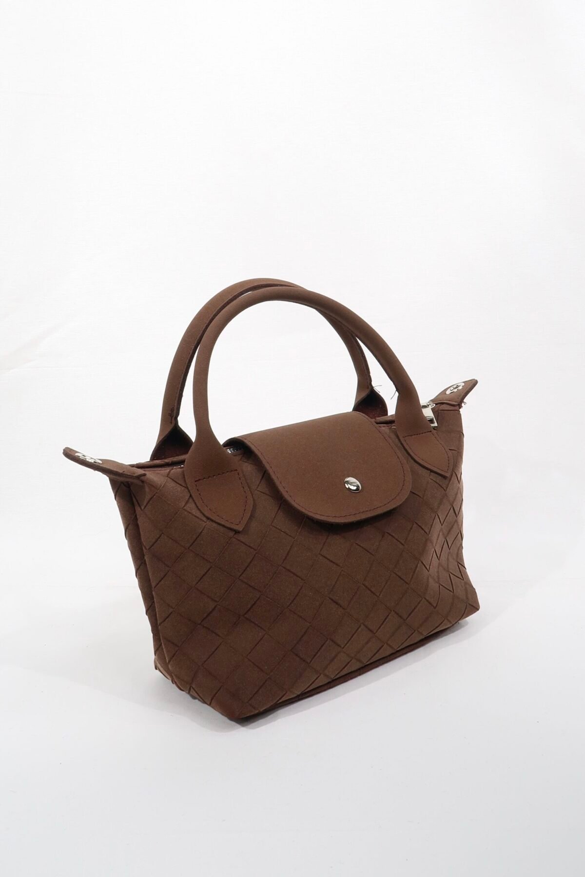 Tiger Small Suede Dark Brown Bag