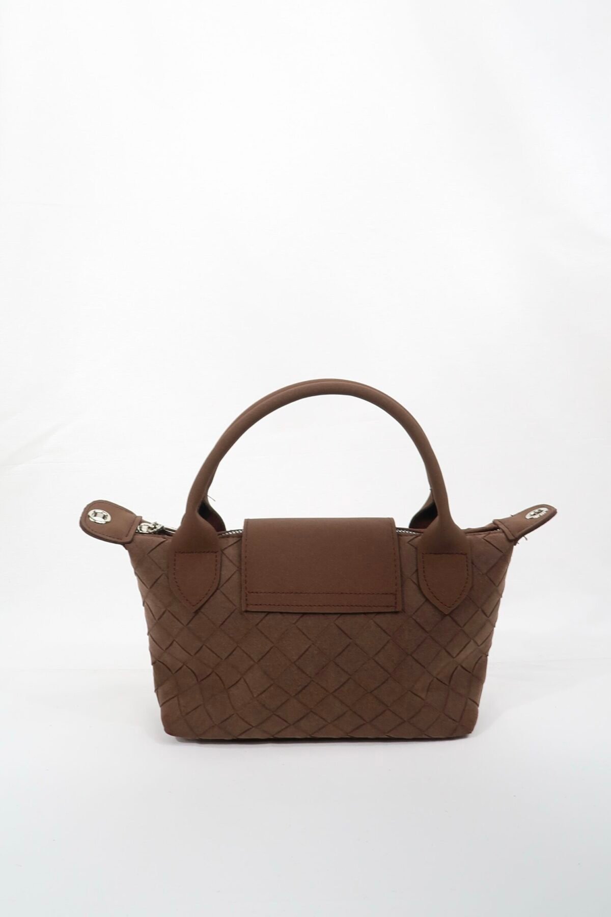 Tiger Small Suede Dark Brown Bag