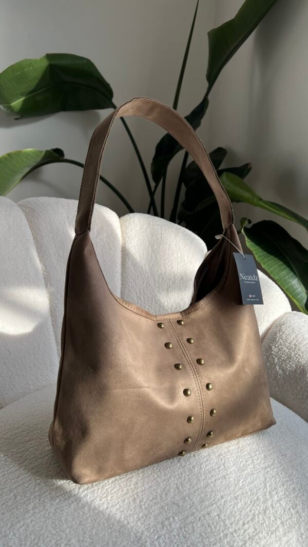 Ruby Suede Beige Bag – Image 3