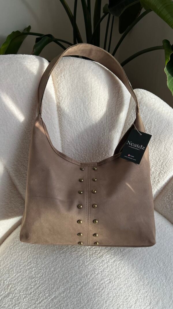 Ruby Suede Beige Bag – Image 2