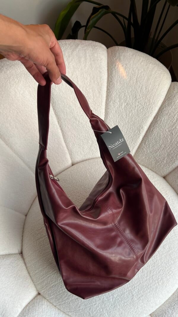 Moon Burgundy X Large Bag – Image 3
