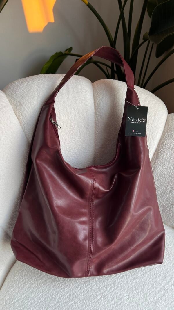 Moon Burgundy X Large Bag – Image 2