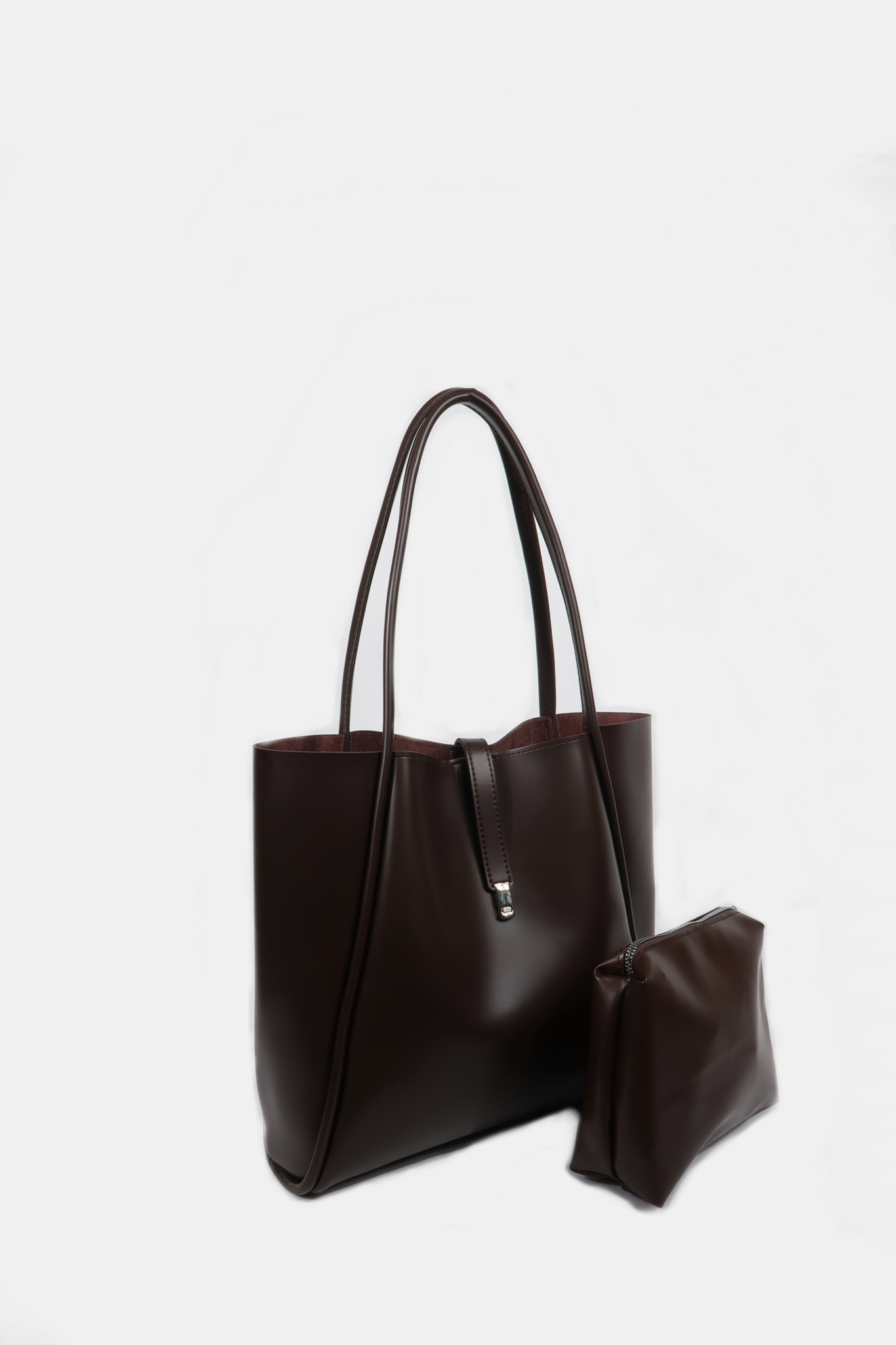 Amber Dark Brown Bag + Pochette