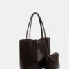 Amber Dark Brown Bag + Pochette
