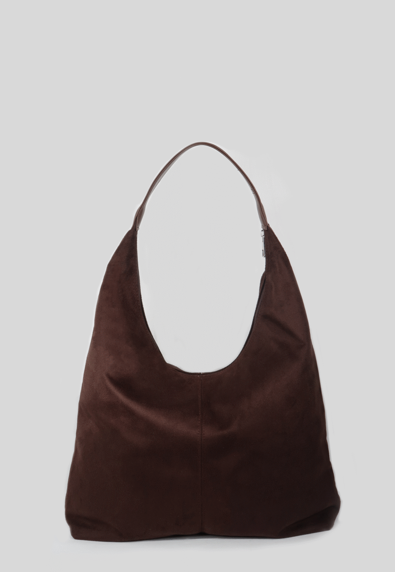 Moon Suede Dark Brown X Large Bag