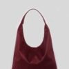 Moon Suede Burgundy X Large Bag