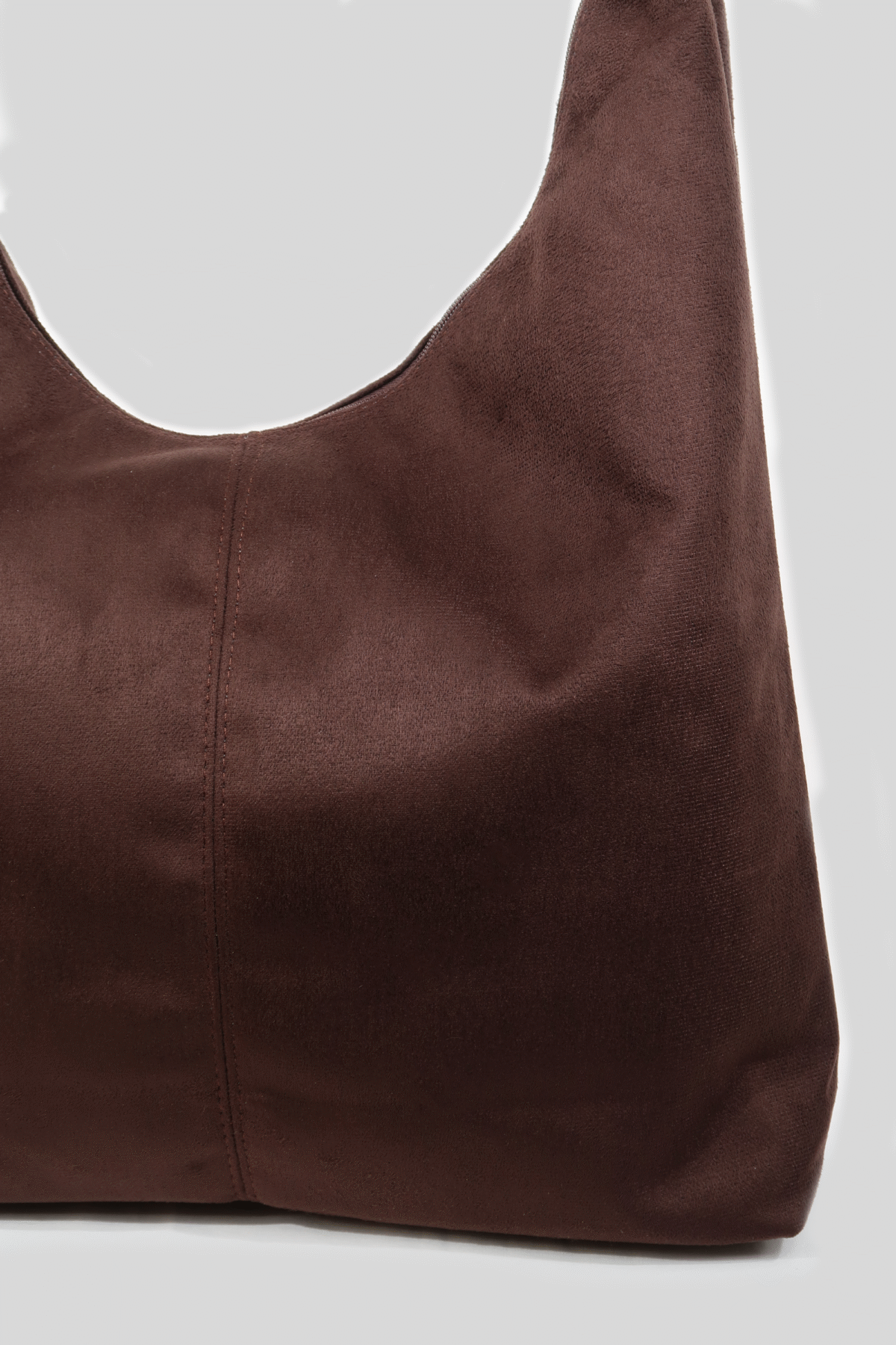 Moon Suede Dark Brown X Large Bag – Image 3