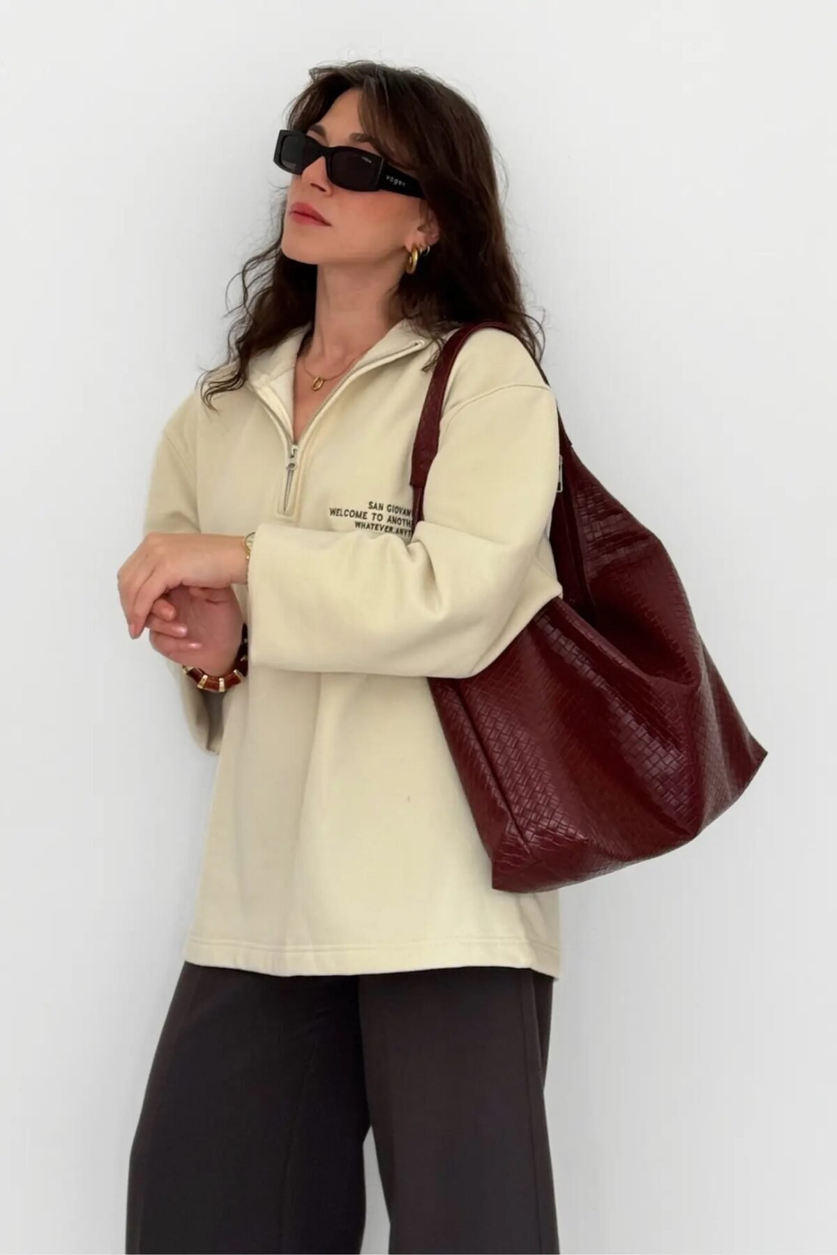 adsiz-tasarim-70 Delora Burgundy X Large Bag