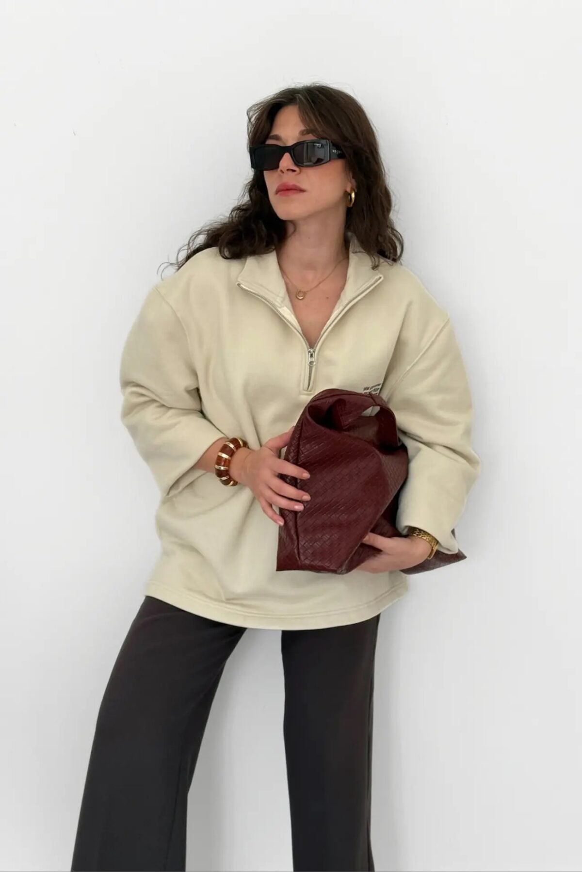 adsiz-tasarim-73 Delora Burgundy X Large Bag