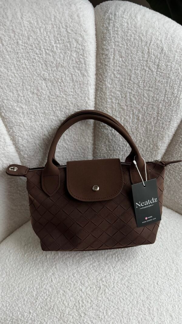 Tiger Small Suede Dark Brown Bag – Image 3