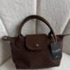 Tiger Small Suede Dark Brown Bag