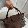 Tiger Small Suede Dark Brown Bag