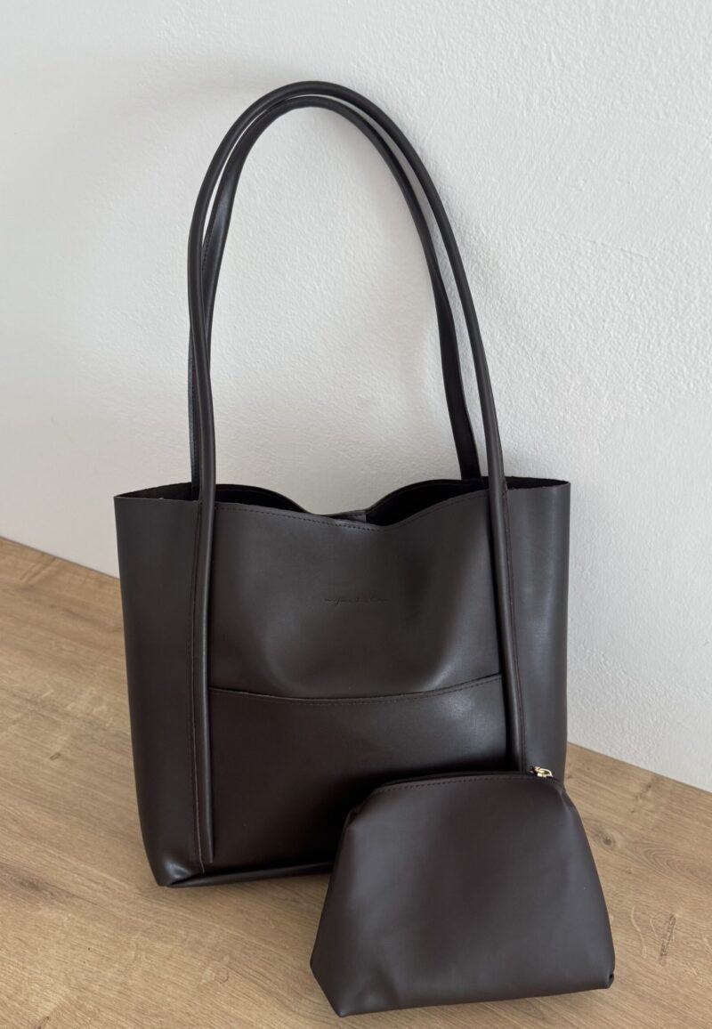 Maximore Dark Brown Bag + Pochette