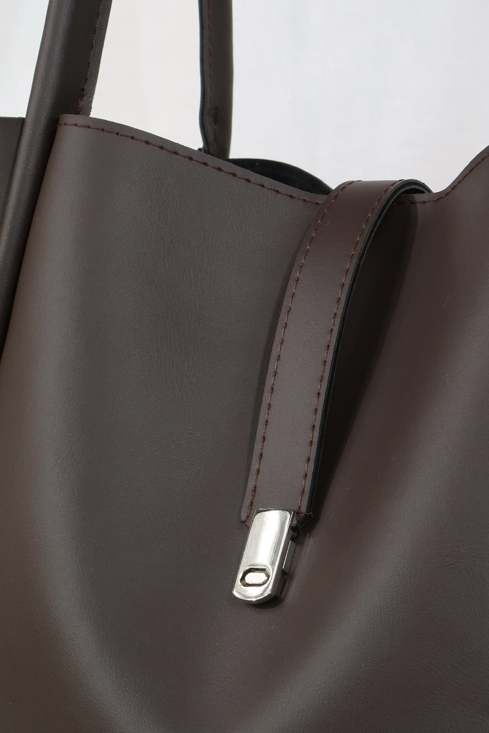 New Amber Dark Brown Bag + Pochette – Image 4