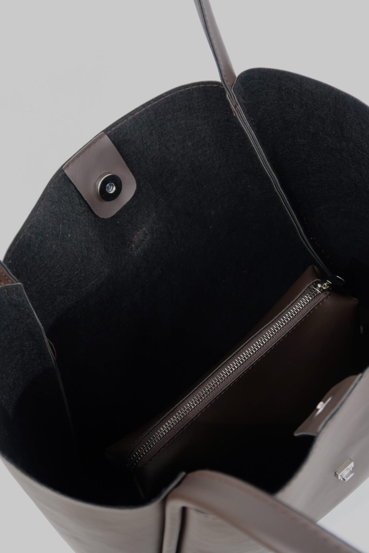 New Amber Dark Brown Bag + Pochette