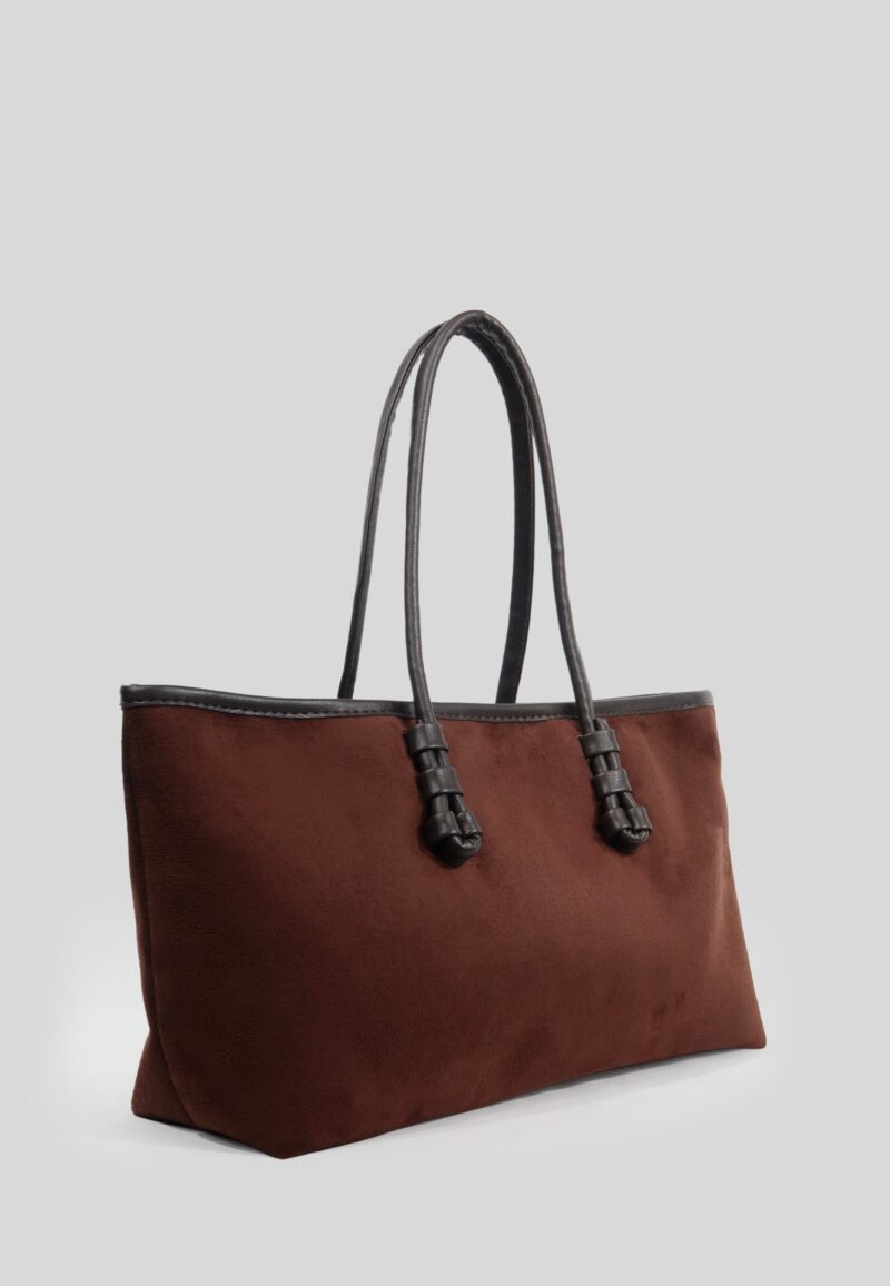 Forest Dark Brown Suede Bag