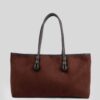 Forest Dark Brown Suede Bag