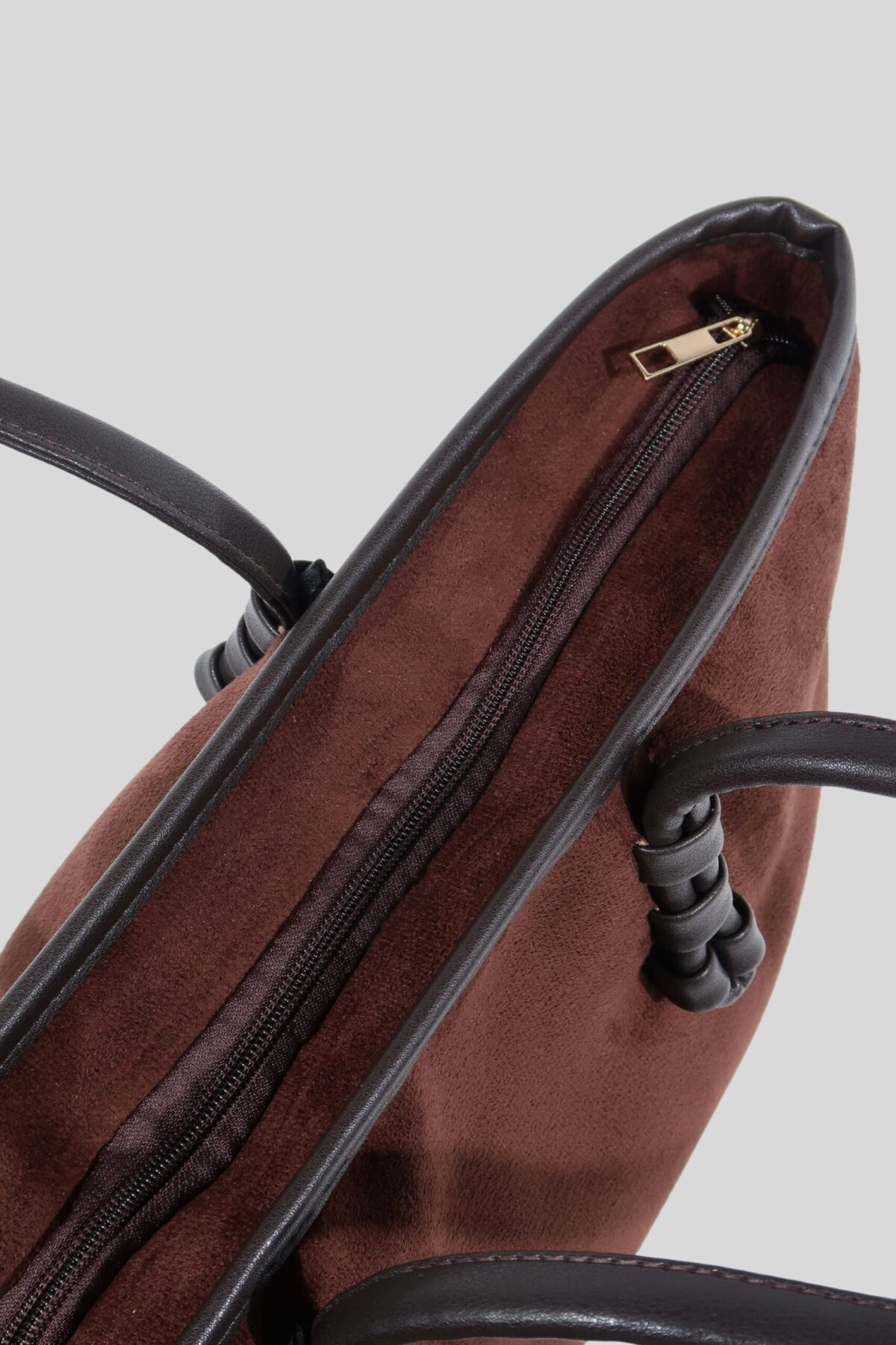 Forest Dark Brown Suede Bag
