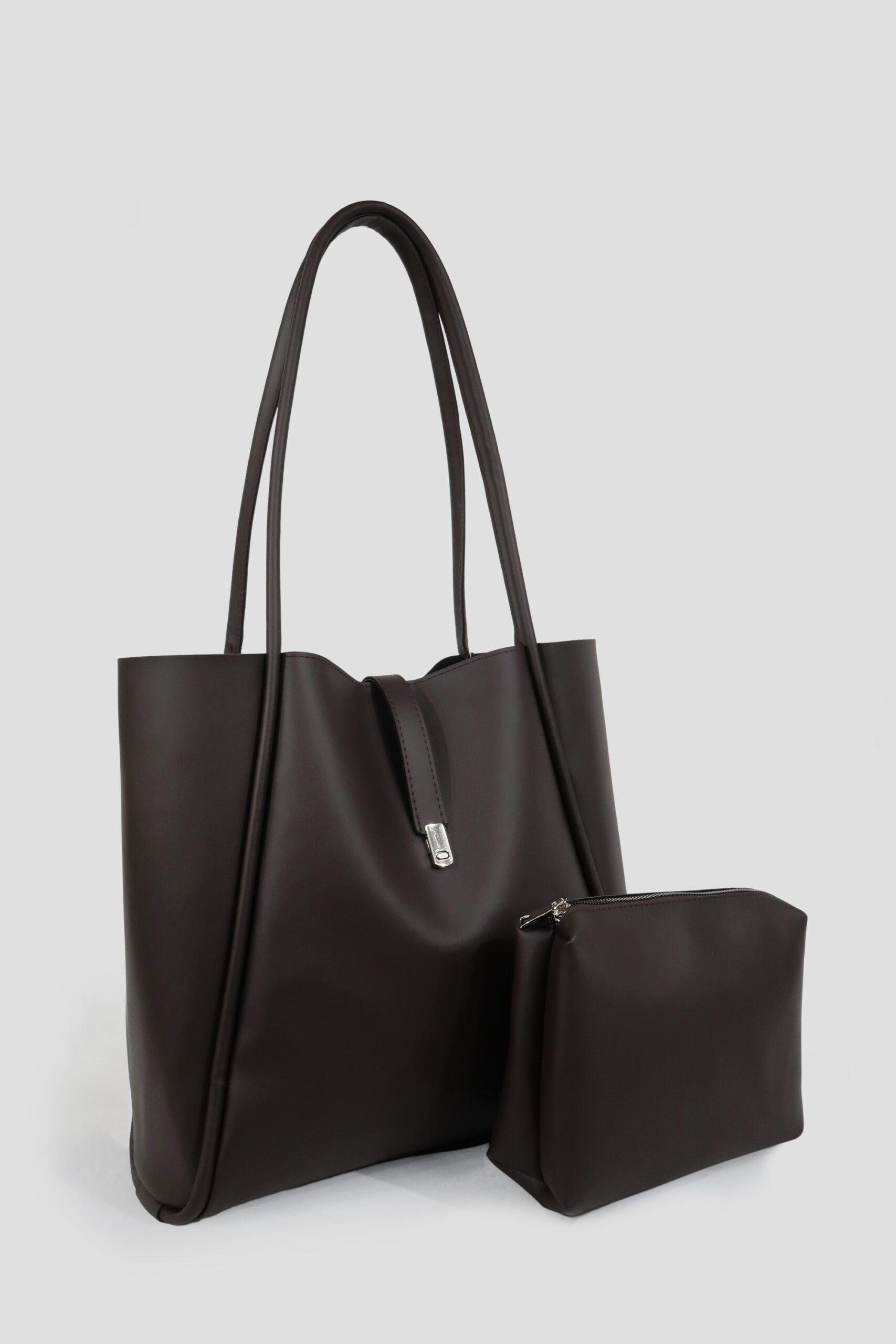 New Amber Dark Brown Bag + Pochette – Image 2