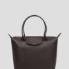 Longchamp Leather Dark Brown Bag