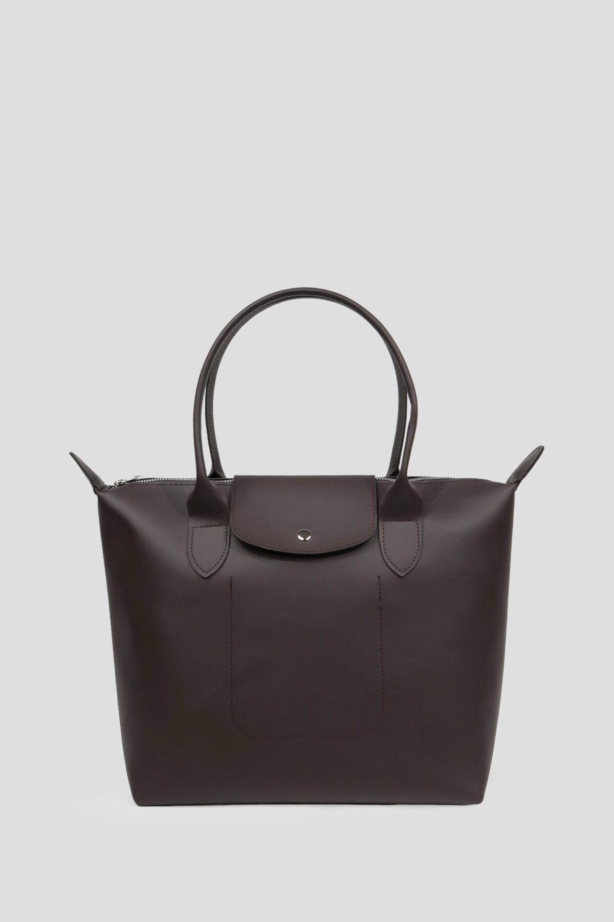 Longchamp Leather Dark Brown Bag