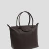 Longchamp Leather Dark Brown Bag