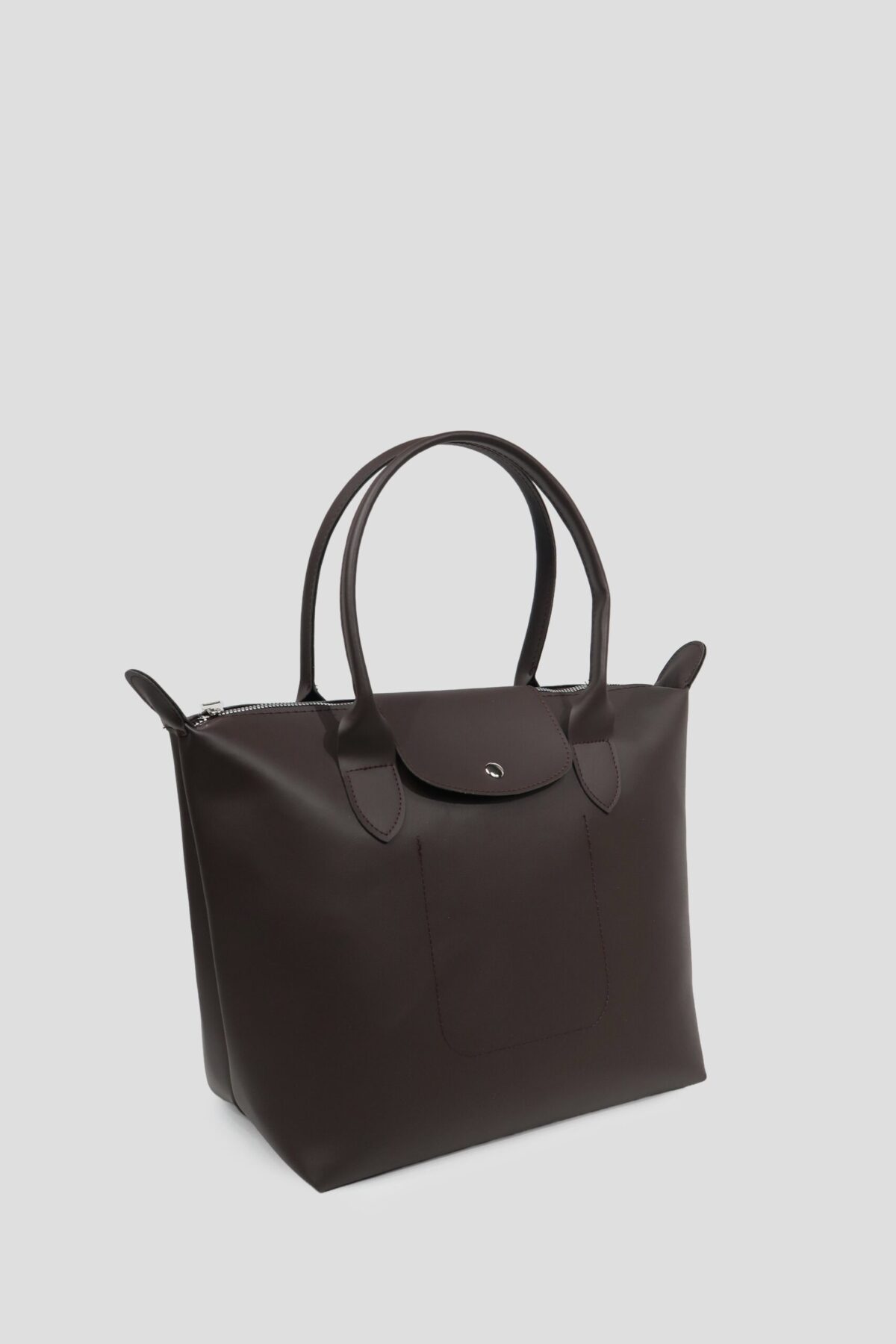 Longchamp Leather Dark Brown Bag