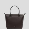 Longchamp Leather Dark Brown Bag
