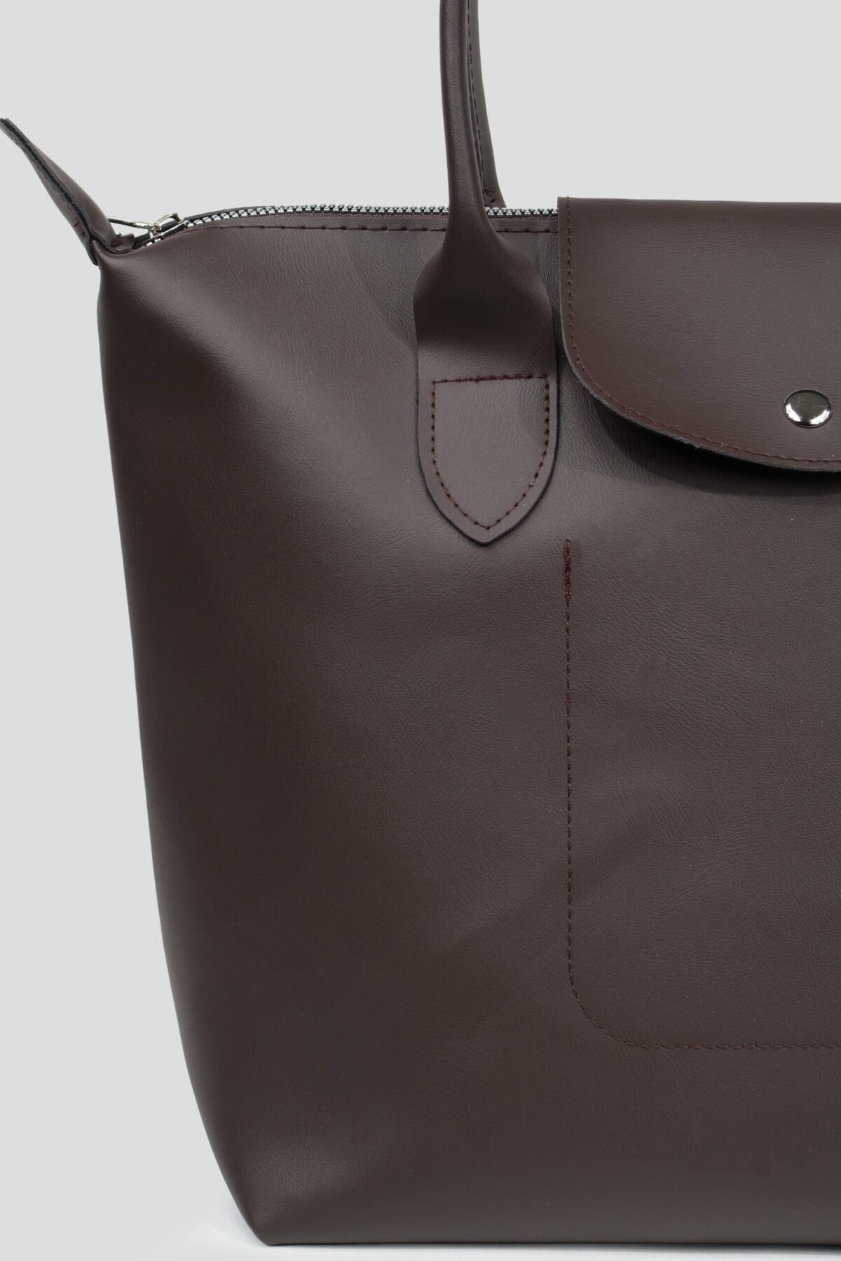Longchamp Leather Dark Brown Bag