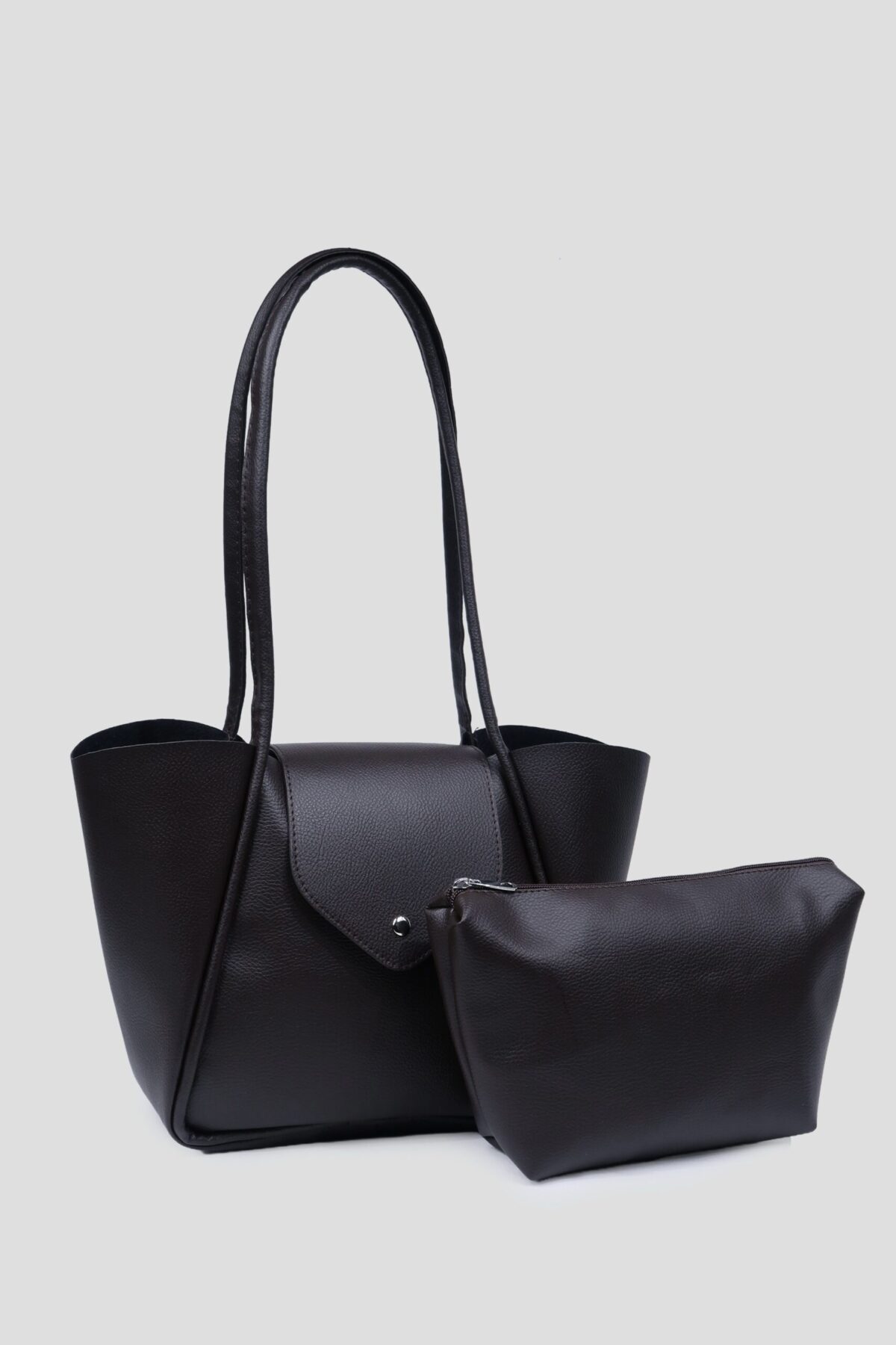 img_0325 Petre MATTE Dark Brown Bag + Pochette
