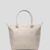Longchamp  Leather Creamy Bag