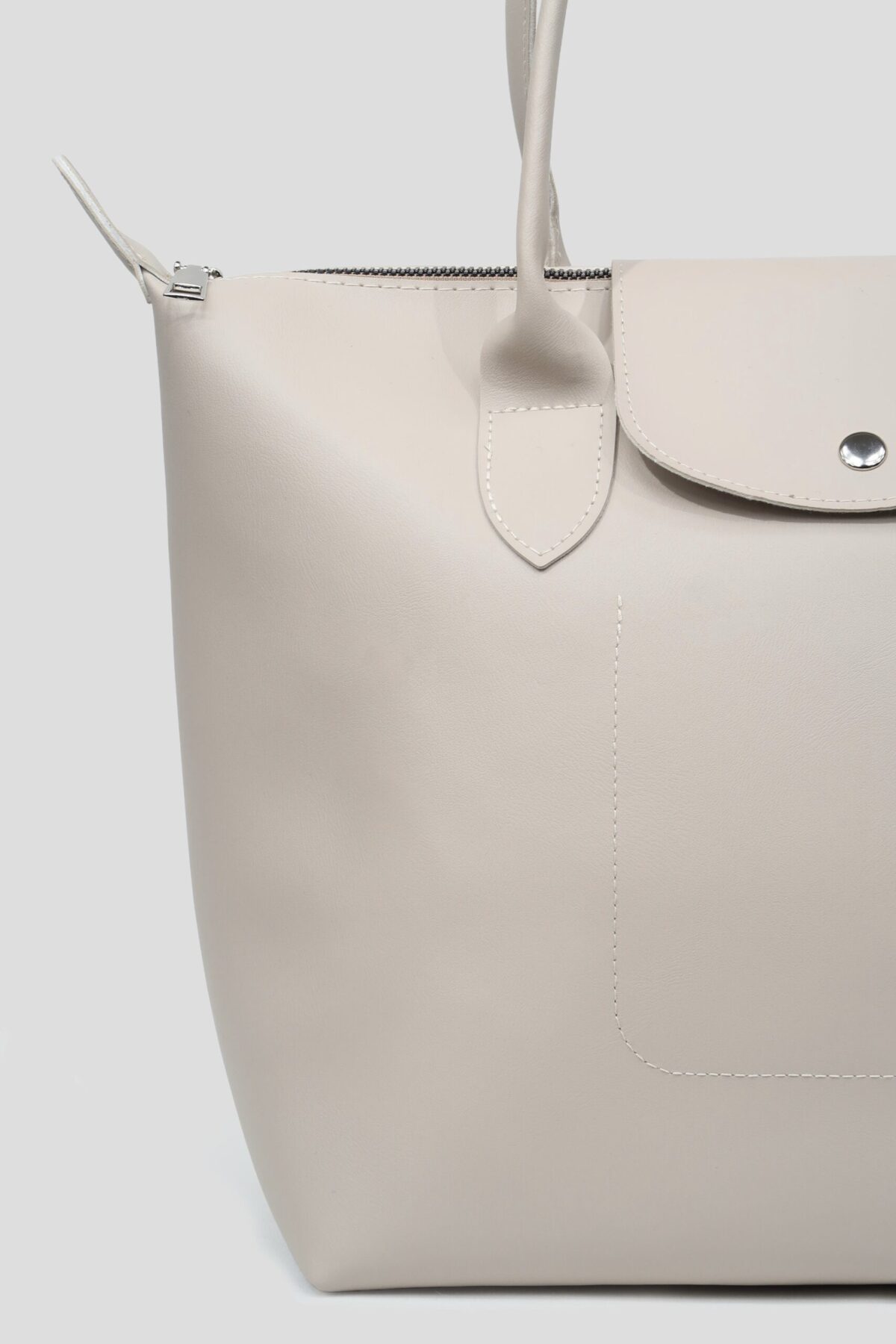 Longchamp  Leather Creamy Bag