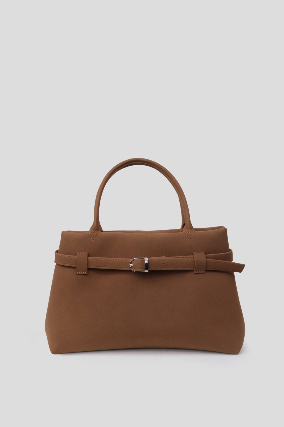 Mussel Suede Camel Bag