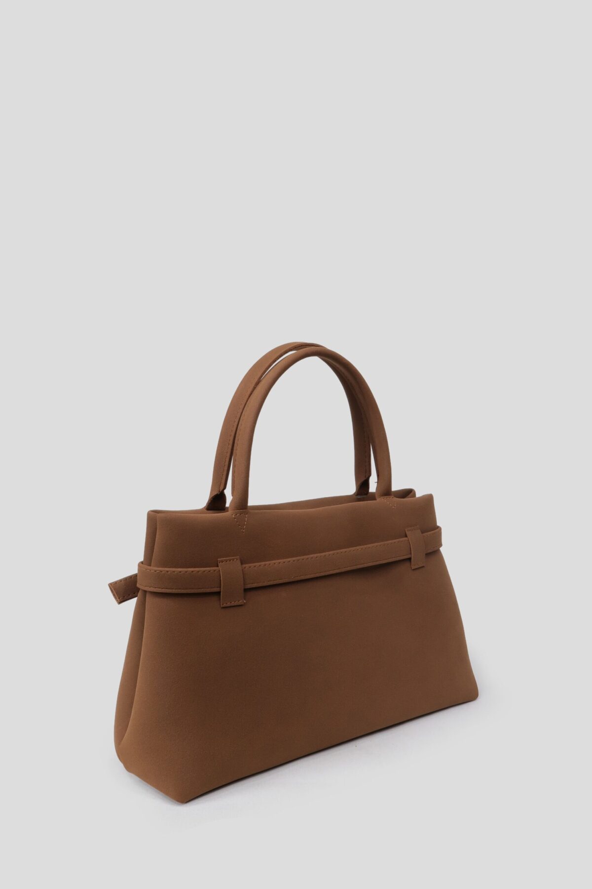 Mussel Suede Camel Bag