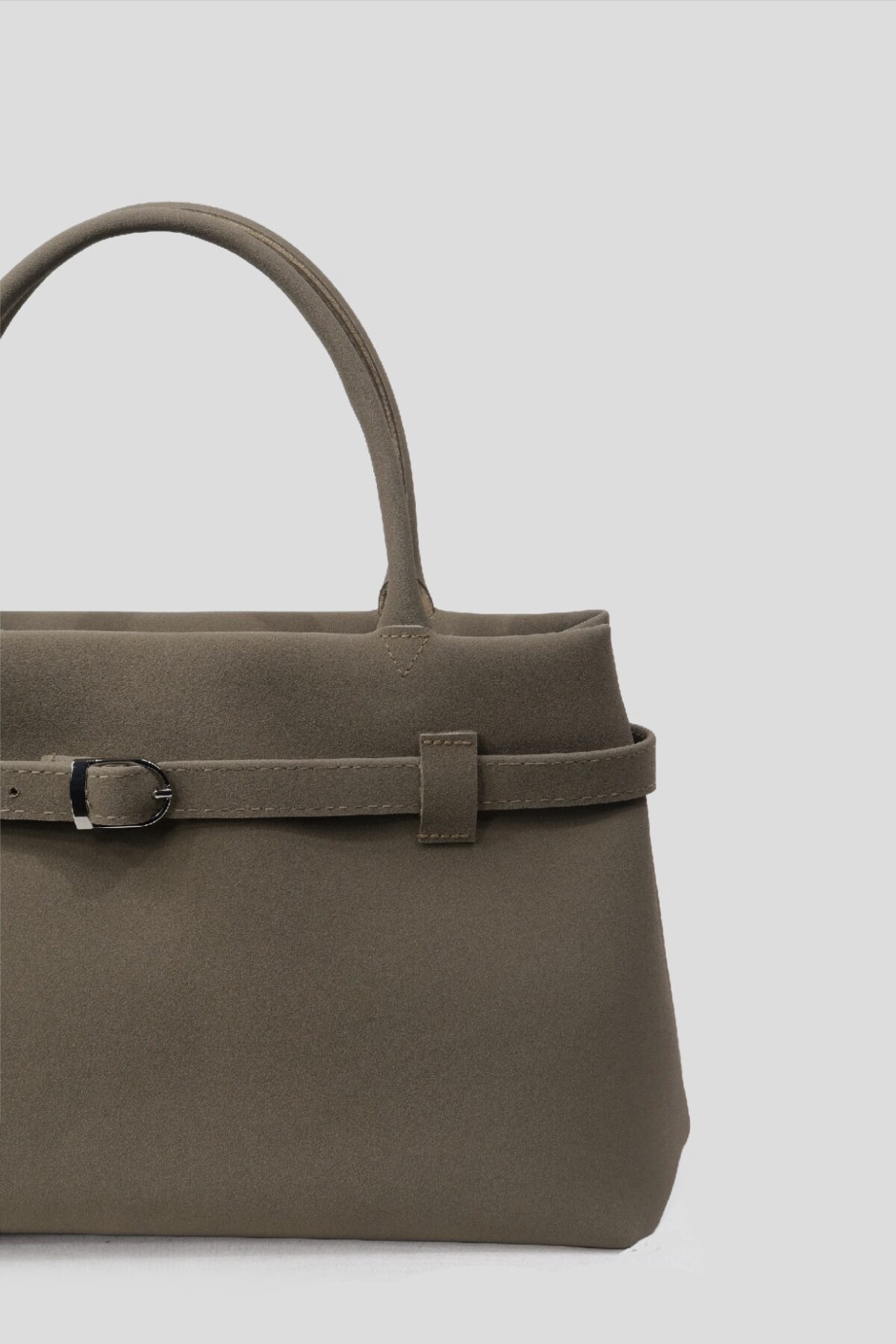 Mussel Suede Beige Bag