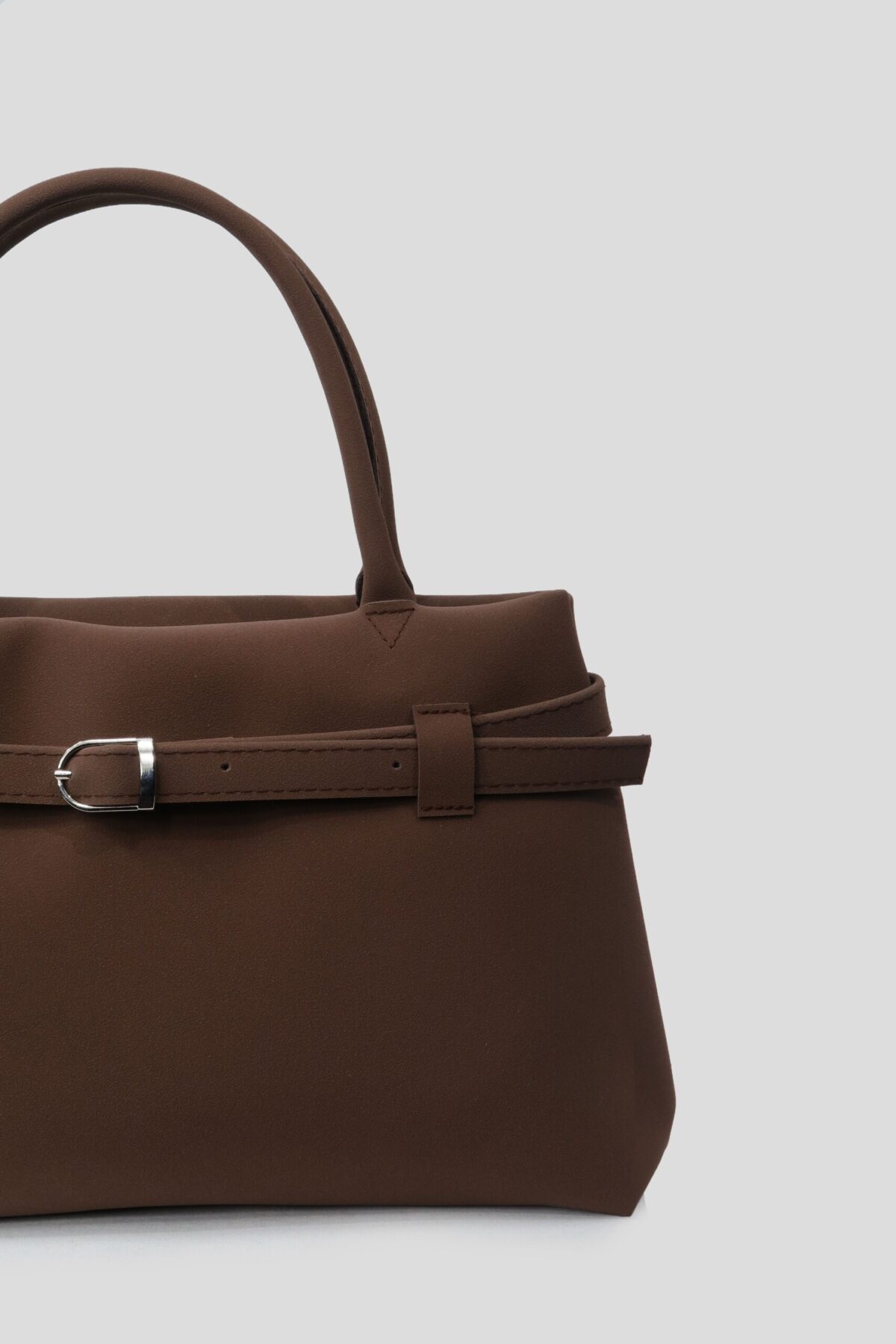 Mussel Suede Dark Brown Bag