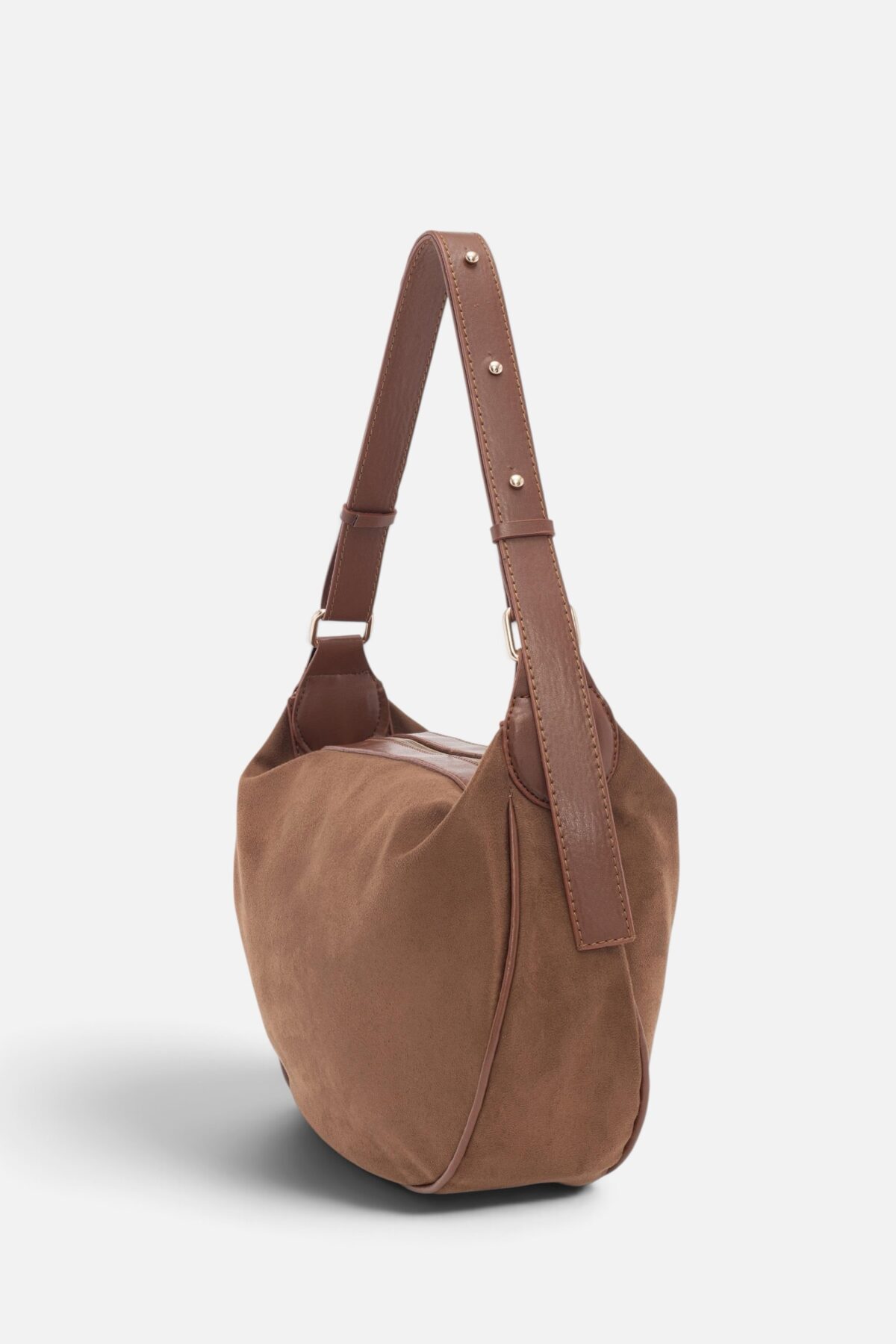 Gabi Suede Camel Bag