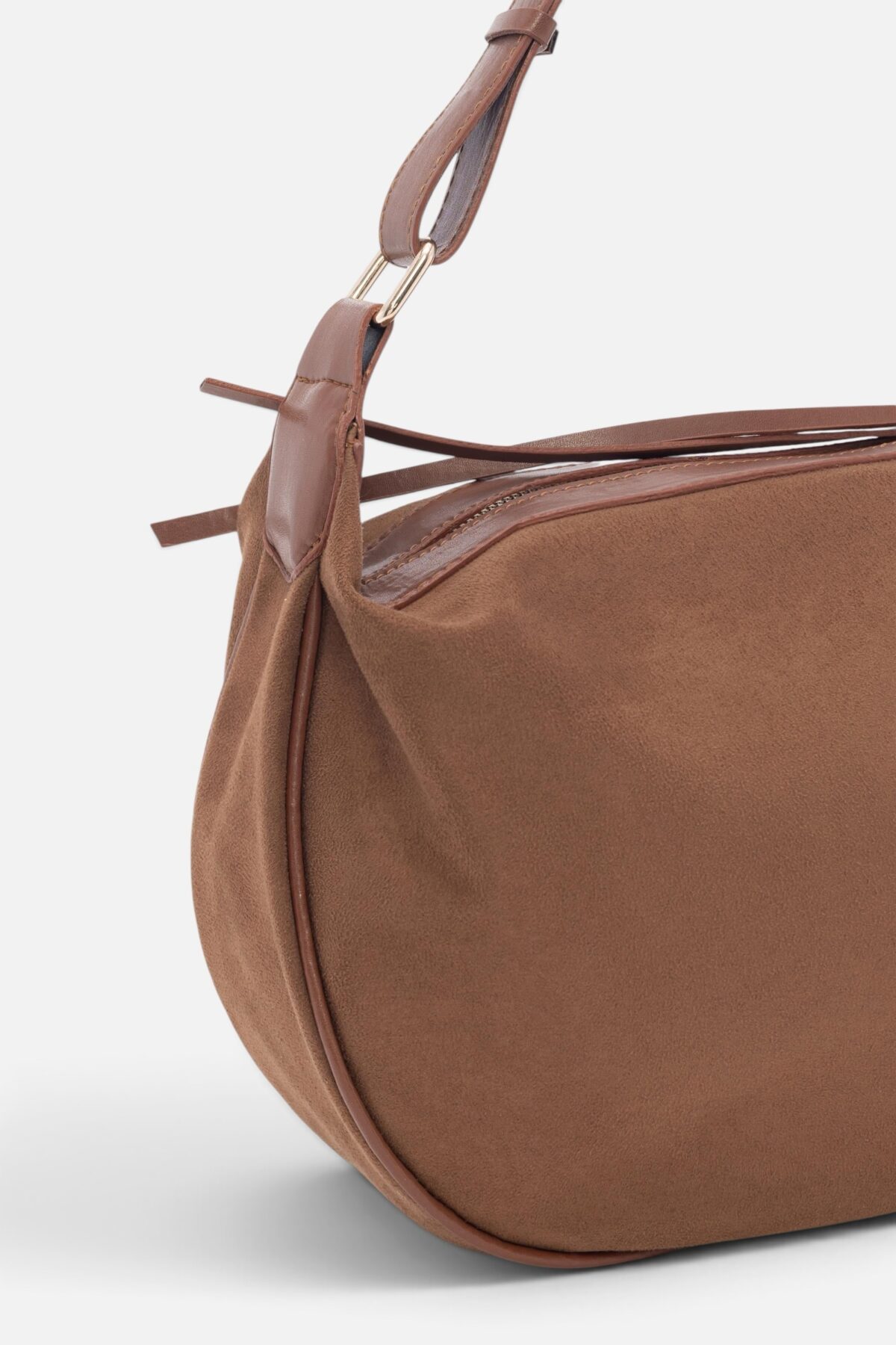 Gabi Suede Camel Bag