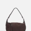 Gabi Suede Dark Brown Bag