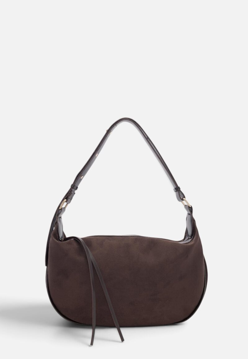 Gabi Suede Dark Brown Bag