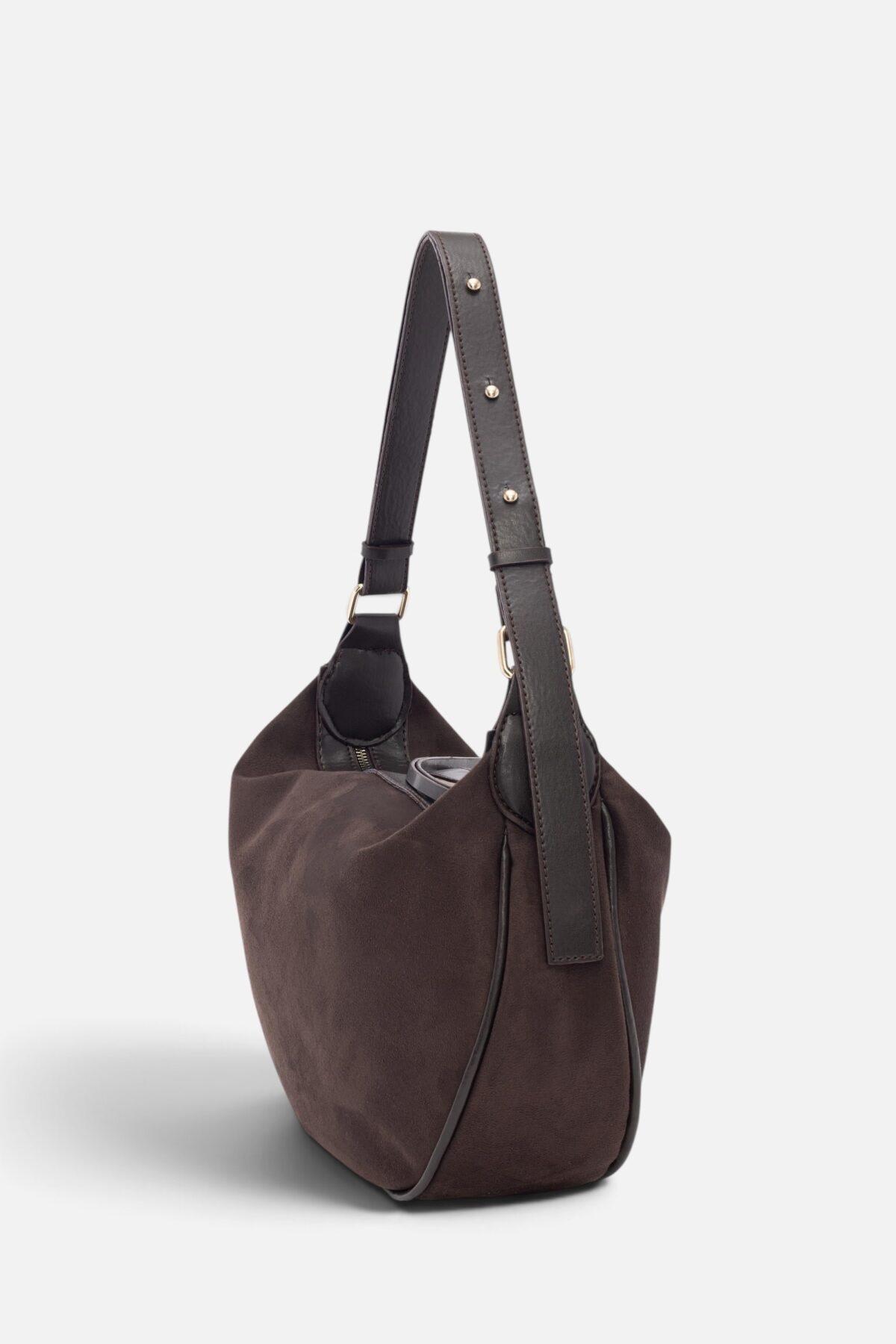 Gabi Suede Dark Brown Bag