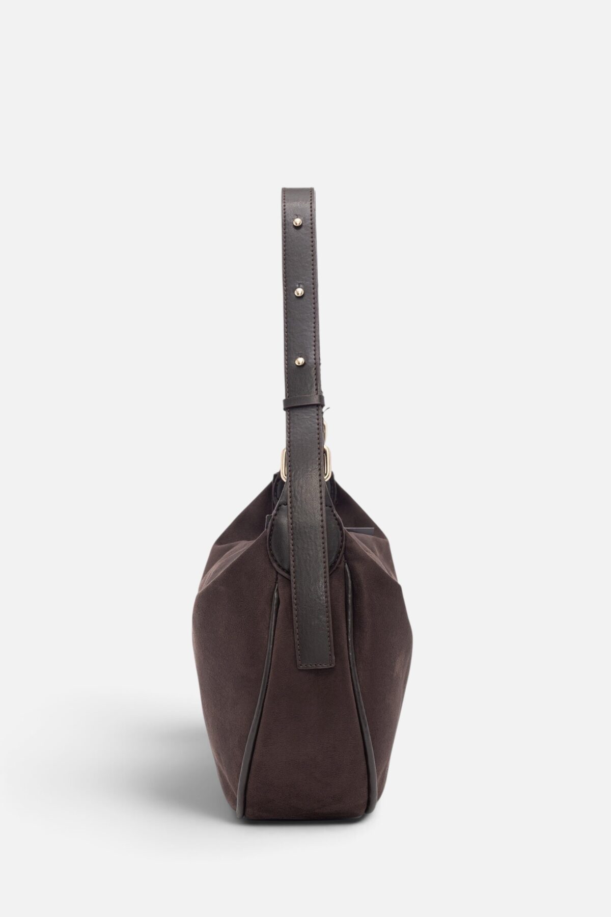 Gabi Suede Dark Brown Bag