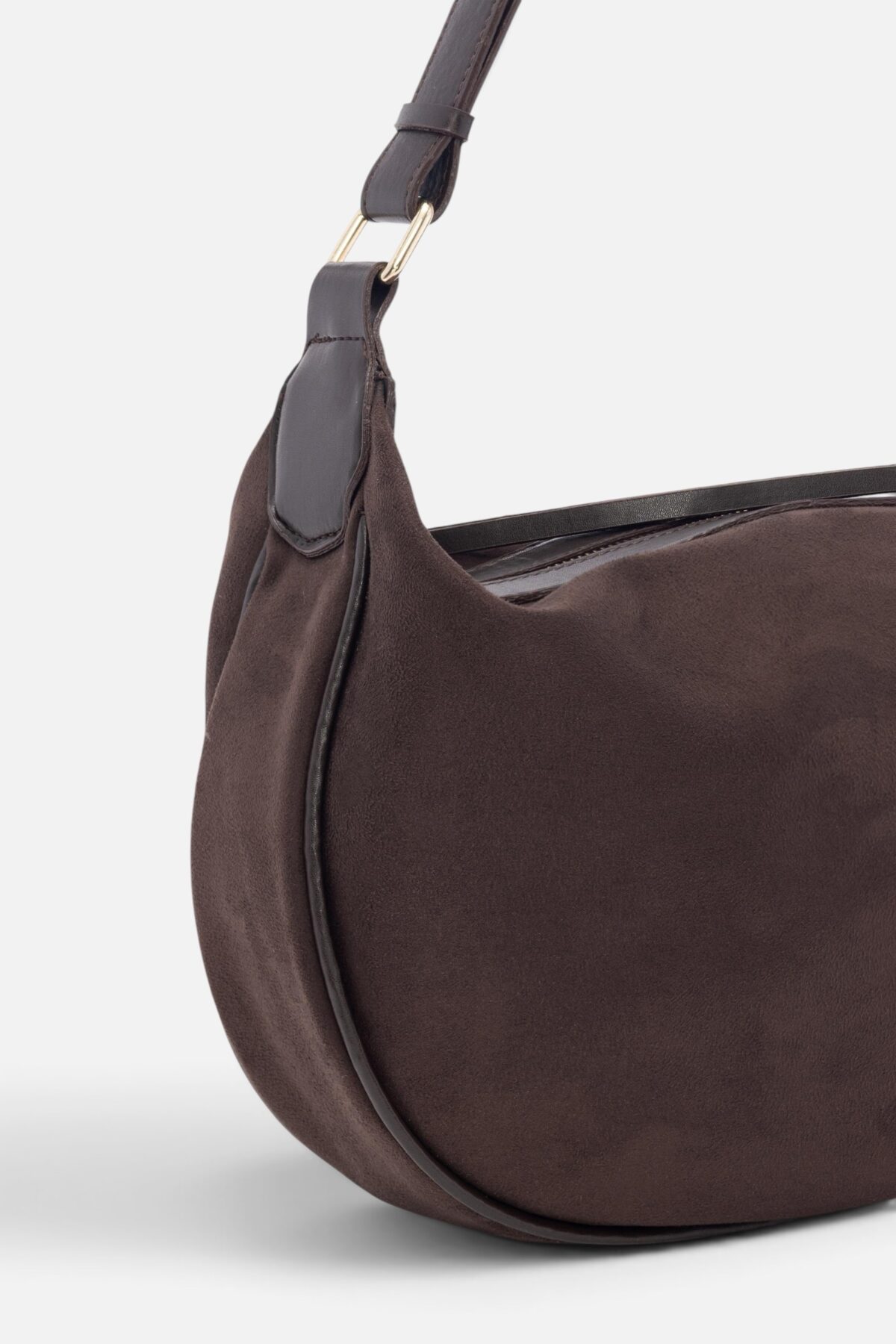 Gabi Suede Dark Brown Bag