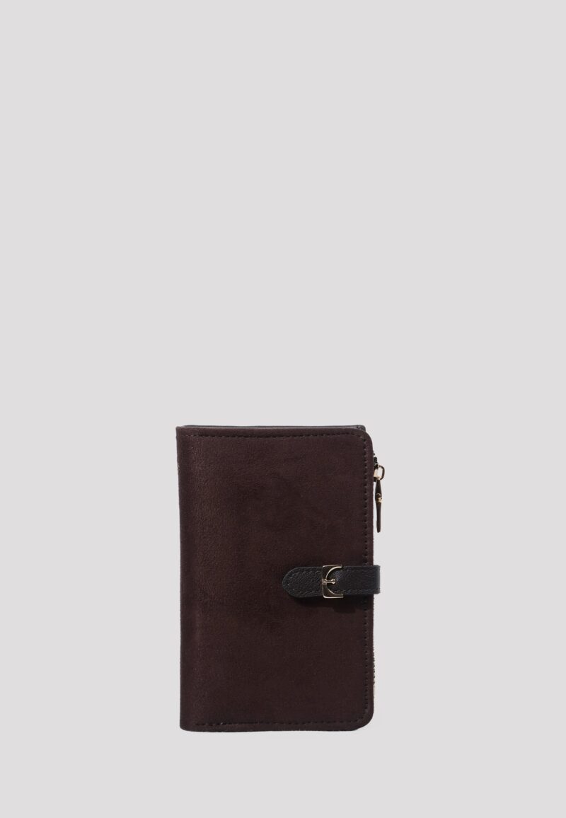 Taylor Suede Dark Brown Wallet