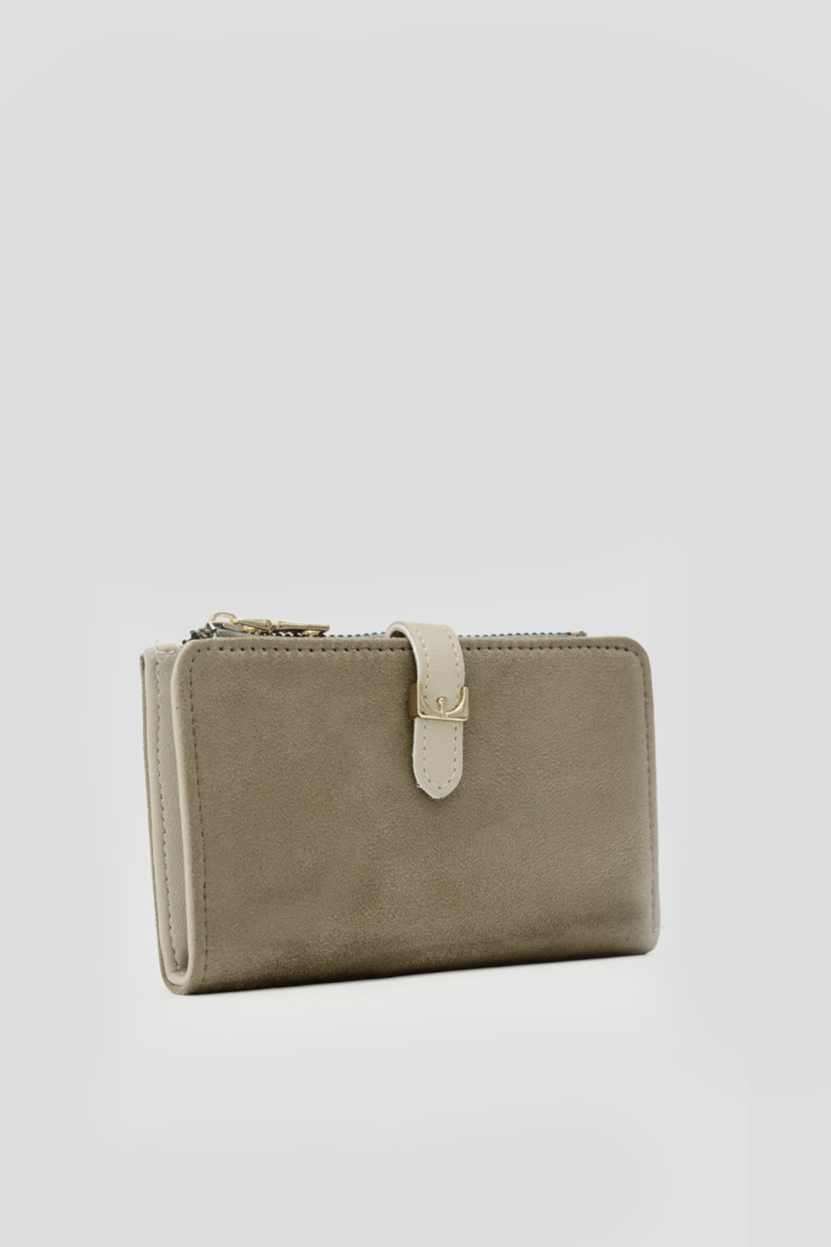 Taylor Suede Beige Wallet