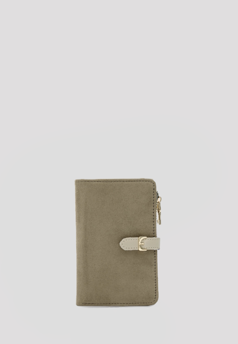 Taylor Suede Beige Wallet