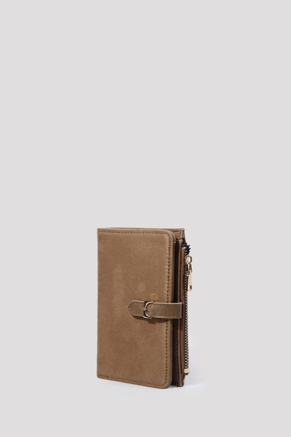 Taylor Suede Light Camel Wallet