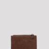 Taylor Suede Dark Camel Wallet